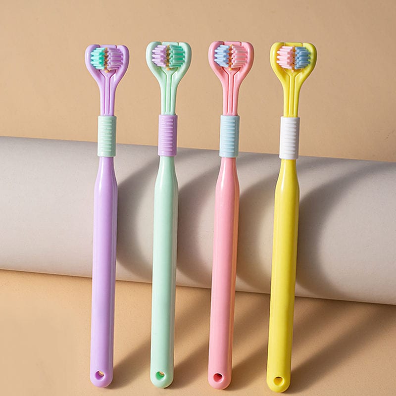 3-Sided Ultra-Soft Toothbrush – Gentle & Efficient Cleaning for Adults